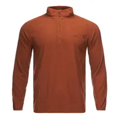 LIPPI - Poleron Hombre Jacaranda Nano-F 14 Zip Terracota