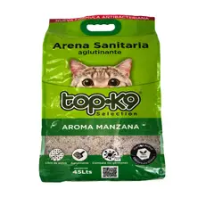 GENERICO - Arena Sanitaria Aglutinante Para Gatos 2kg Aroma Manzana.