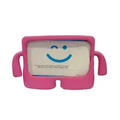 GENERICO - CARCASA FUNDA DE MANITOS PARA TABLET UNIVERSAL 8" NIÑOS EBUY ROSADA