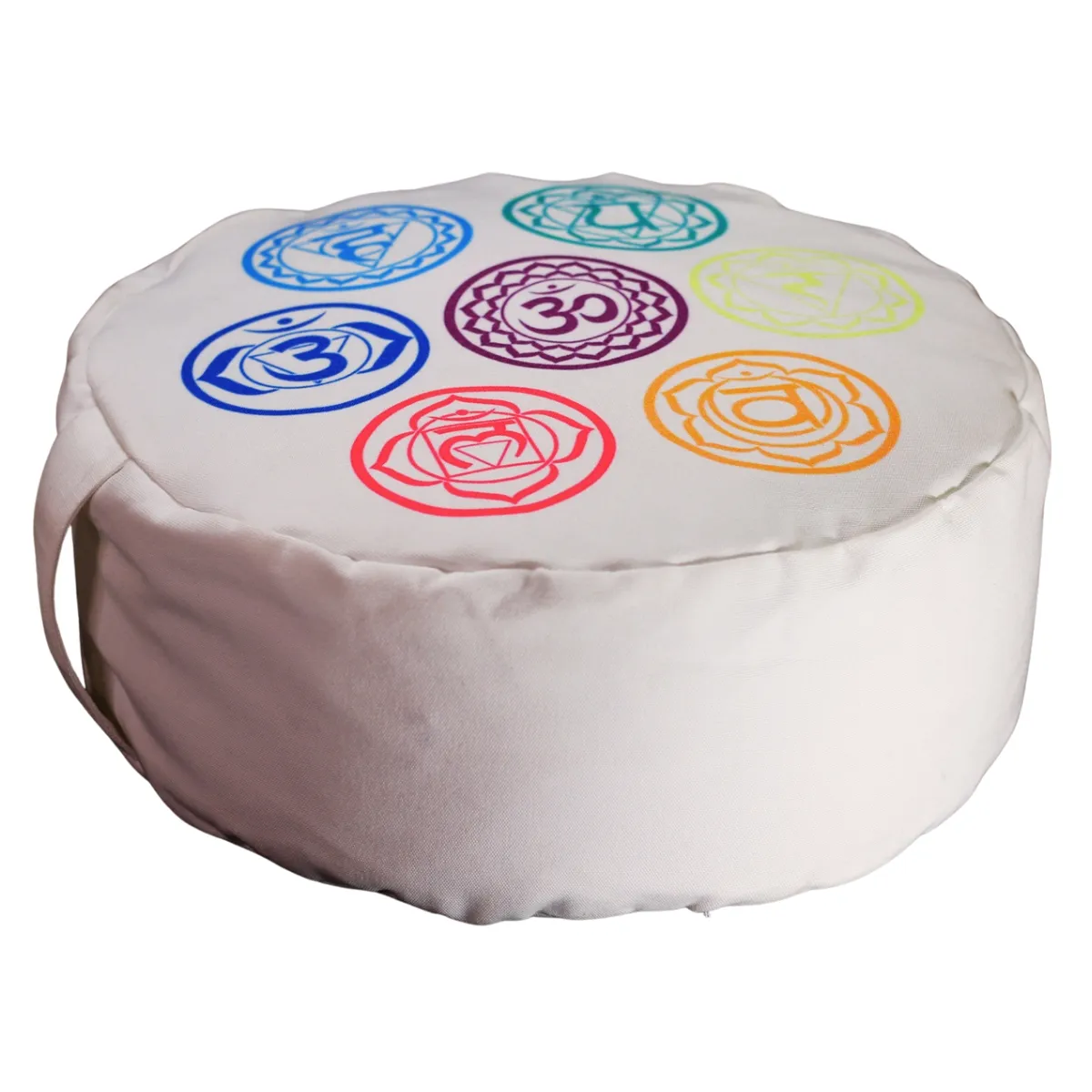 CEN - Zafu o Cojín de meditación Premium Relleno de Cáscara de Trigo Sarraceno