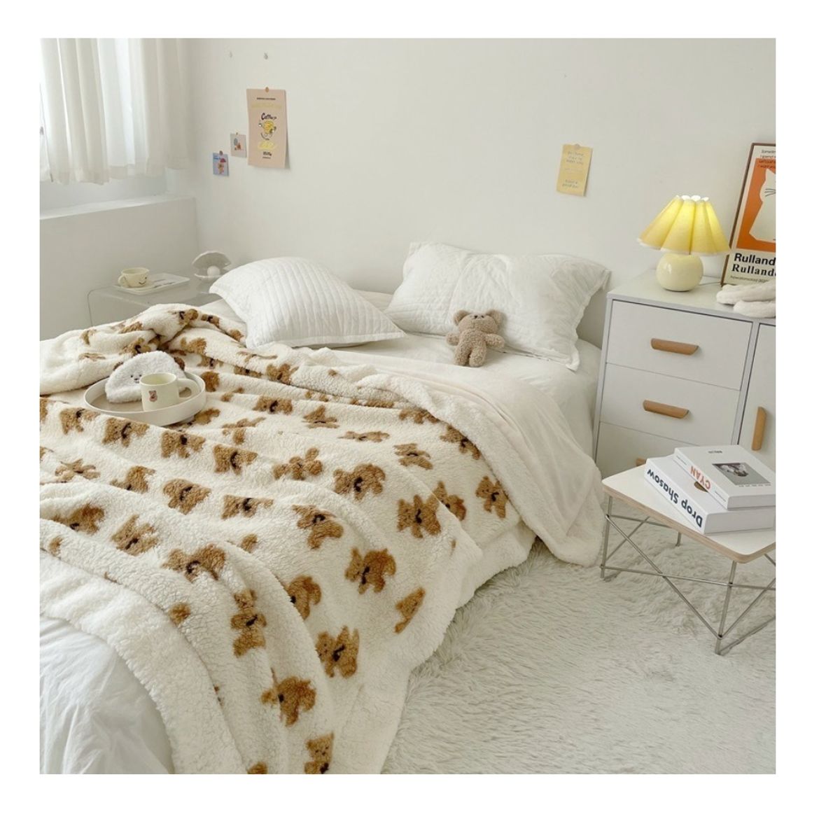 HOMER DESIGN - Frazada Manta Sherpa Polar Termica Hmmt1 2 Plazas 200*230cm