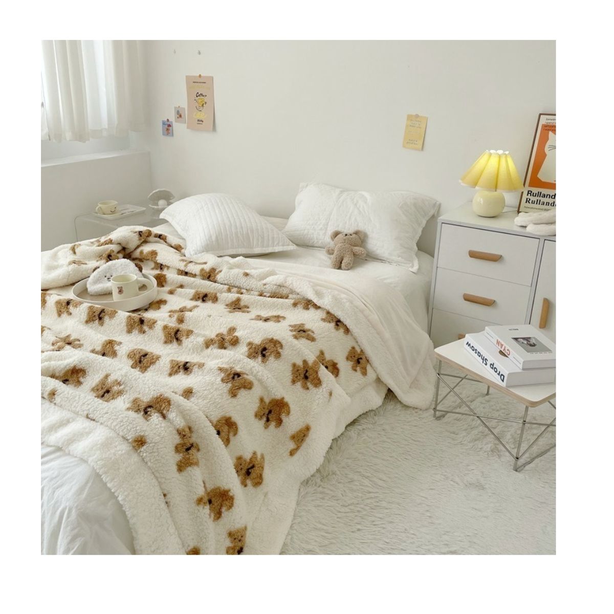 HOMER DESIGN - Frazada Manta Sherpa Polar Termica Hmmt1 2 Plazas 200*230cm