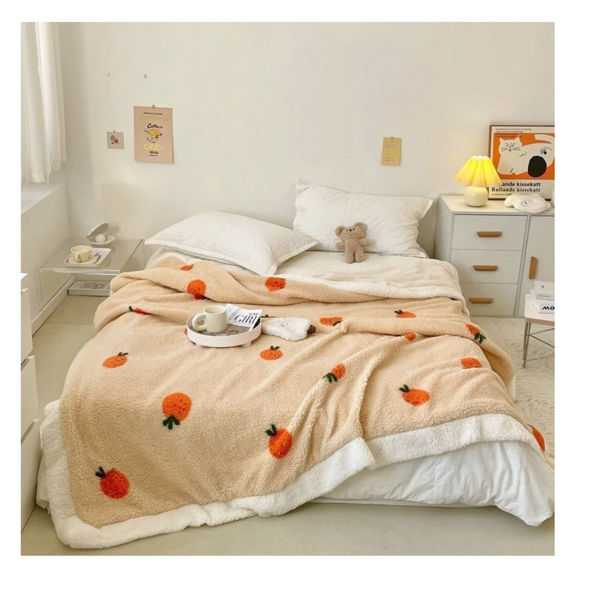 HOMER DESIGN - Frazada Manta Sherpa Polar Termica Hmmt4 2 Plazas 200*230cm