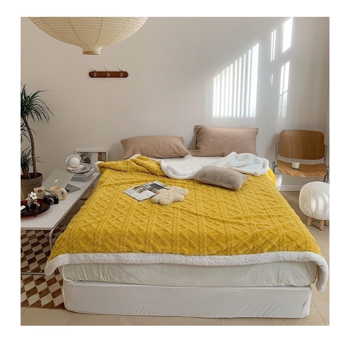 HOMER DESIGN - Frazada Manta Sherpa Polar Termica  2 Plazas 200*230cm hmmt21