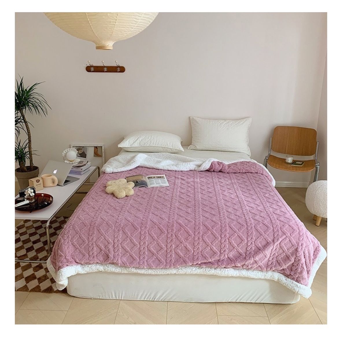 HOMER DESIGN - Frazada Manta Sherpa Polar Termica  2 Plazas 200*230cm hmmt27