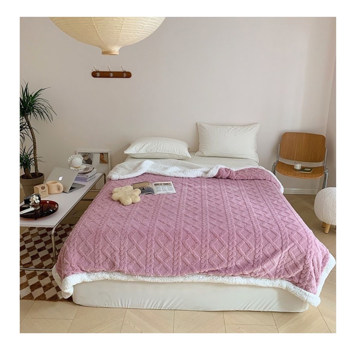 HOMER DESIGN - Frazada Manta Sherpa Polar Termica  2 Plazas 200*230cm hmmt27