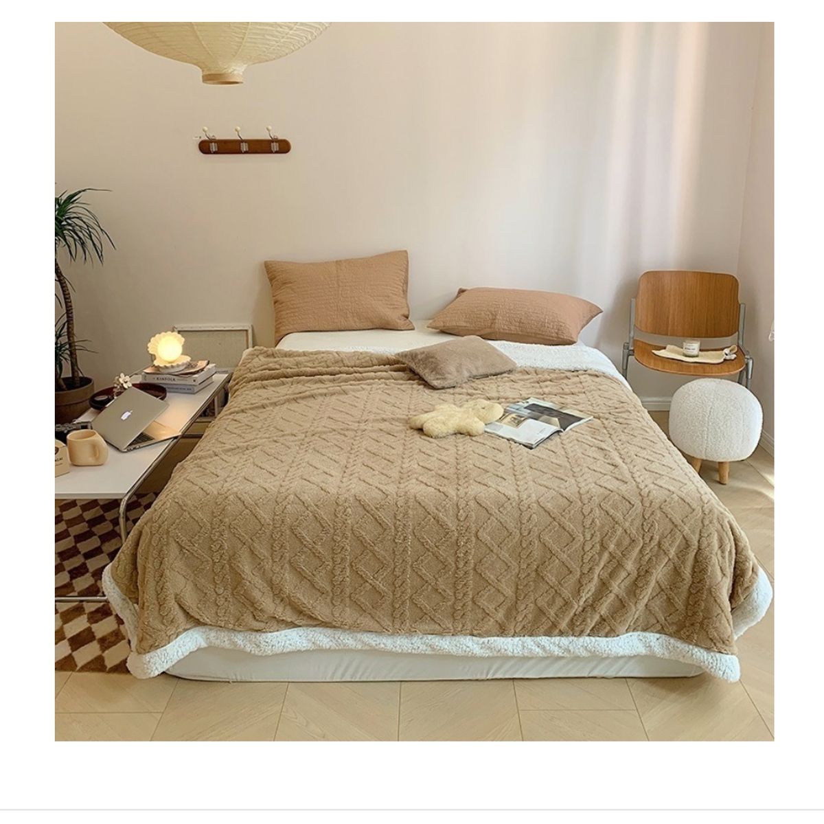 HOMER DESIGN - Frazada Manta Sherpa Polar Termica  2 Plazas 200*230cm hmmt23