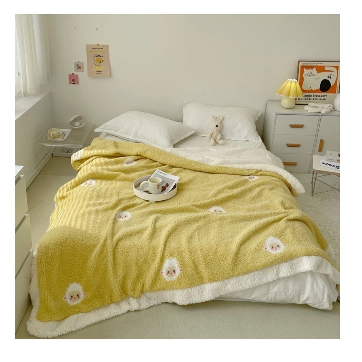 HOMER DESIGN - Frazada Manta Sherpa Polar Termica  2 Plazas 200*230cm hmmt7