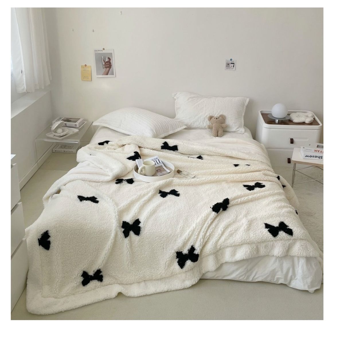 HOMER DESIGN - Frazada Manta Sherpa Polar Termica 1.5 Plaza 150*200cm Hmmt3