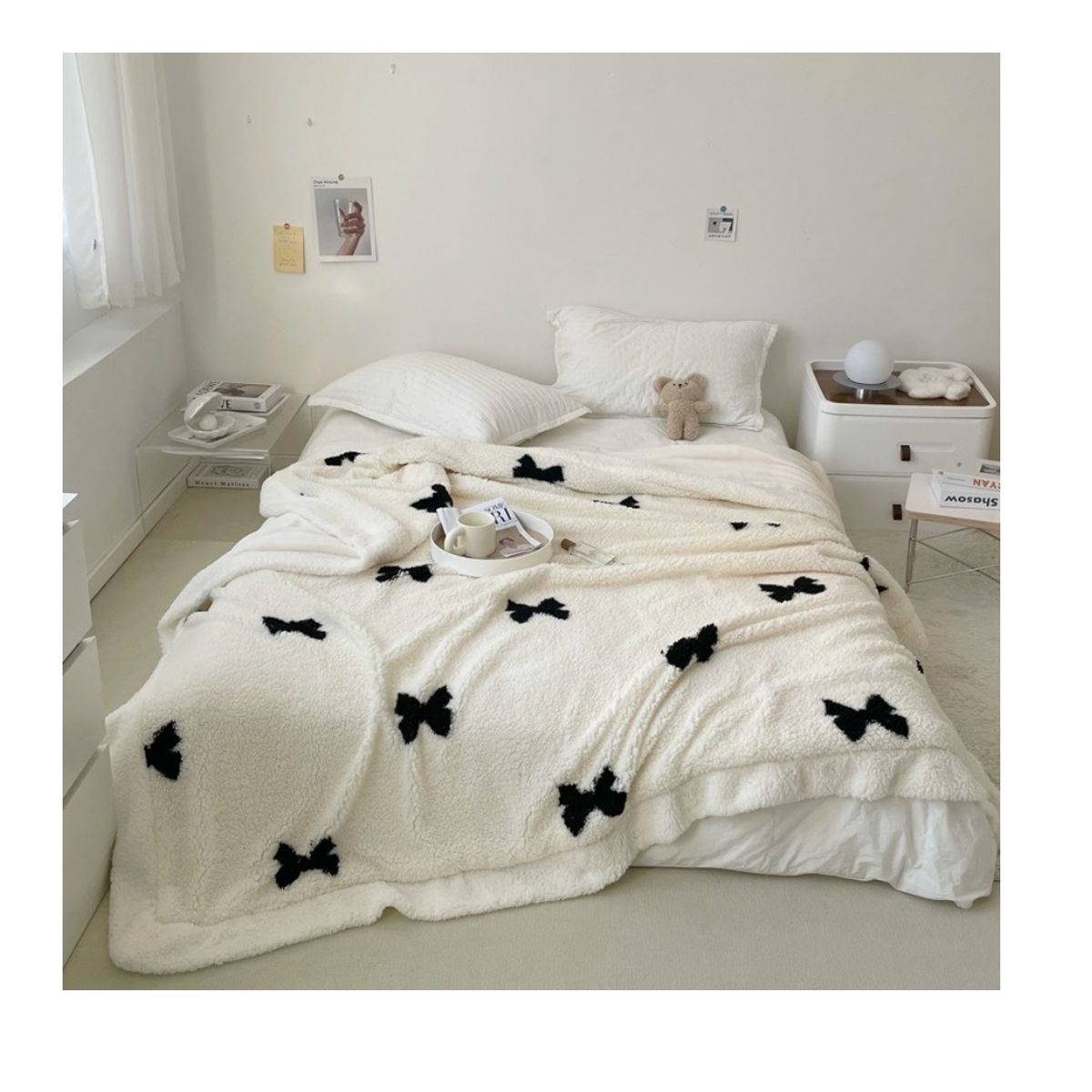 HOMER DESIGN - Frazada Manta Sherpa Polar Termica 1.5 Plaza 150*200cm Hmmt3