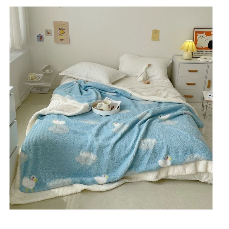 HOMER DESIGN - Frazada Manta Sherpa Polar Termica 1.5 Plaza 150*200cm Hmmt19