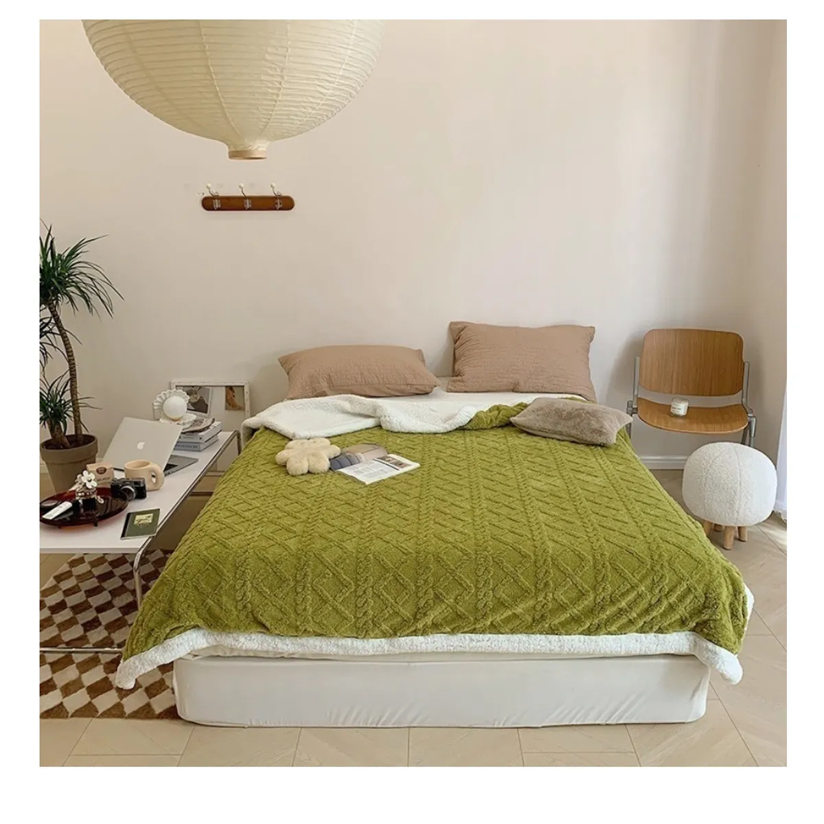 HOMER DESIGN - Frazada Manta Sherpa Polar Termica 1.5 Plaza 150*200cm Hmmt22