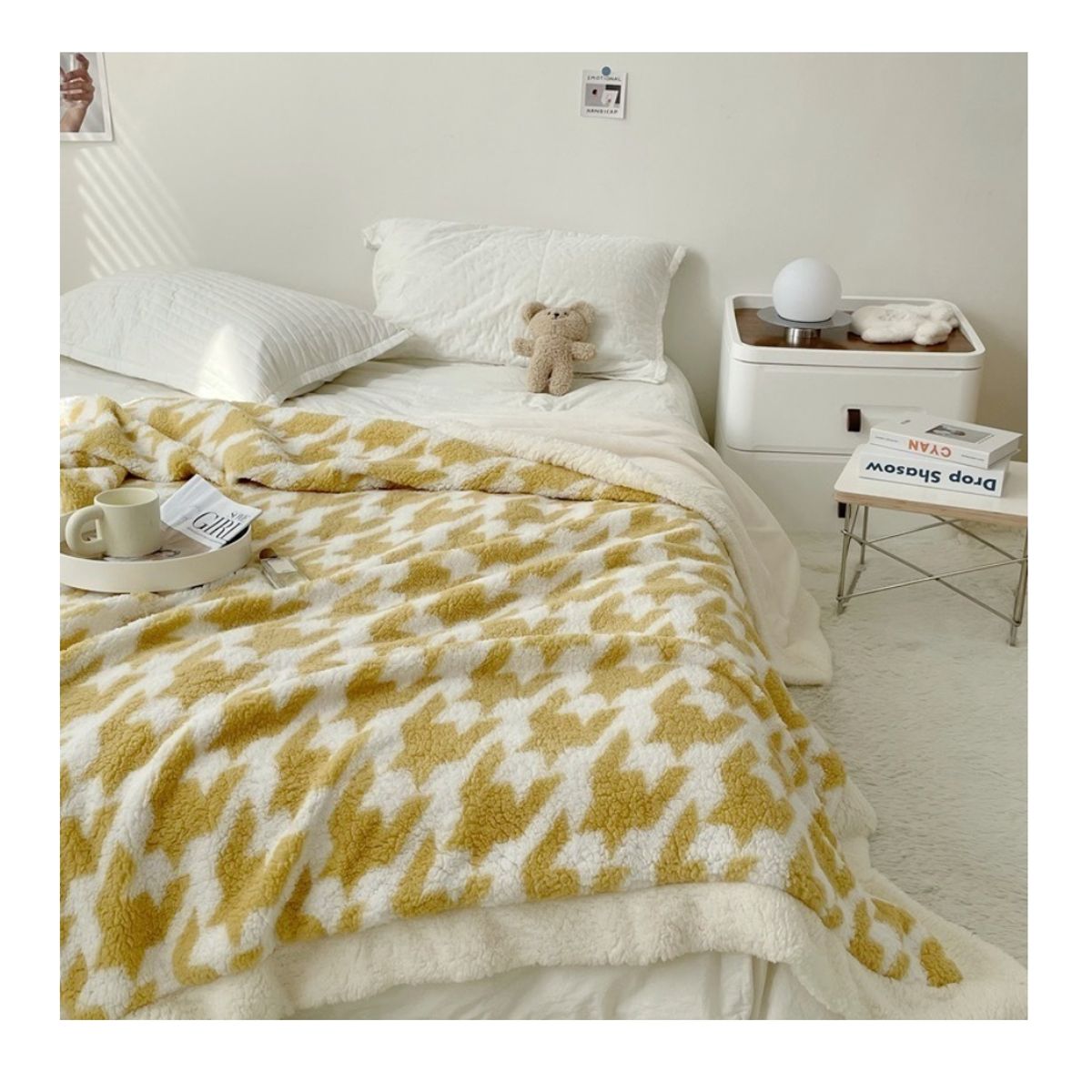 HOMER DESIGN - Frazada Manta Sherpa Polar Termica 1.5 Plaza 150*200cm Hmmt14