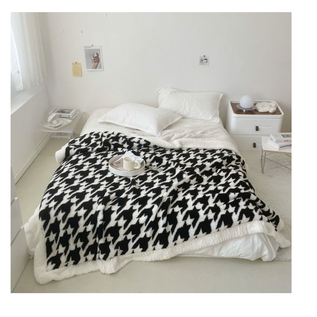 HOMER DESIGN - Frazada Manta Sherpa Polar Termica 1.5 Plaza 150*200cm Hmmt13