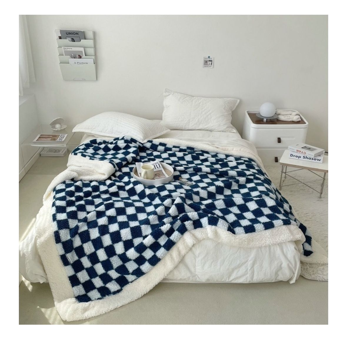 HOMER DESIGN - Frazada Manta Sherpa Polar Termica 1.5 Plaza 150*200cm Hmmt10