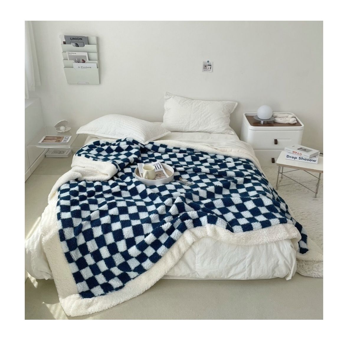 HOMER DESIGN - Frazada Manta Sherpa Polar Termica 1.5 Plaza 150*200cm Hmmt10