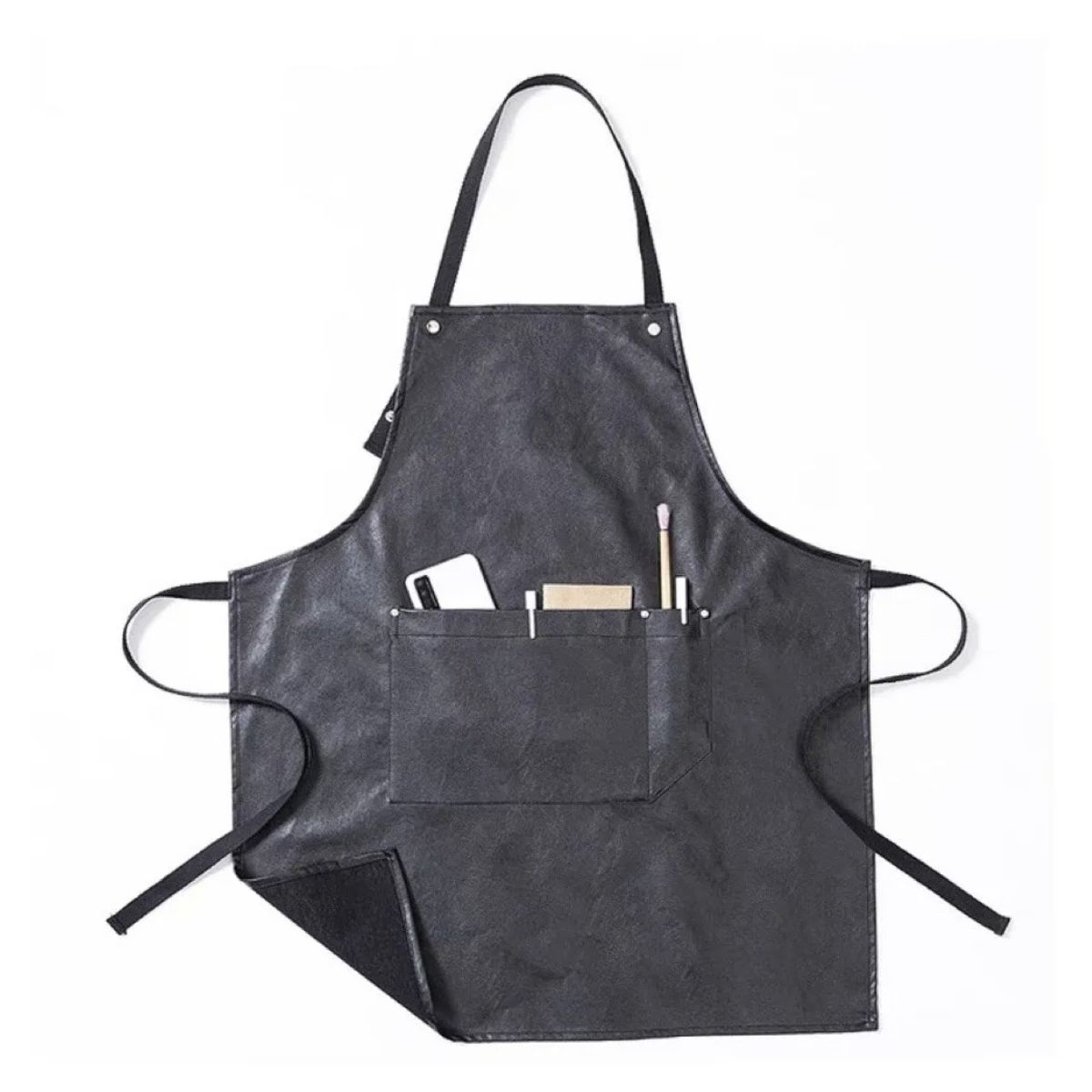 GENERICO - Delantal Impermeable Peluquería Barbería Con Bolsillos