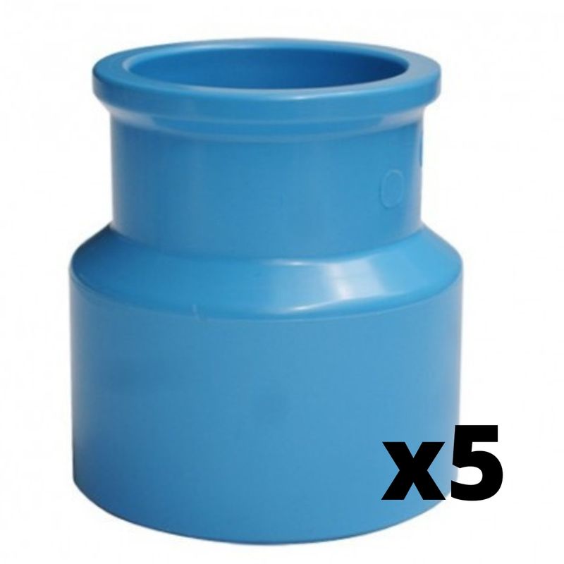 GENERICO - REDUCCION LARGA PVC 50x32mm Pack 5 Unidades