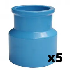 GENERICO - REDUCCION LARGA PVC 50x32mm Pack 5 Unidades