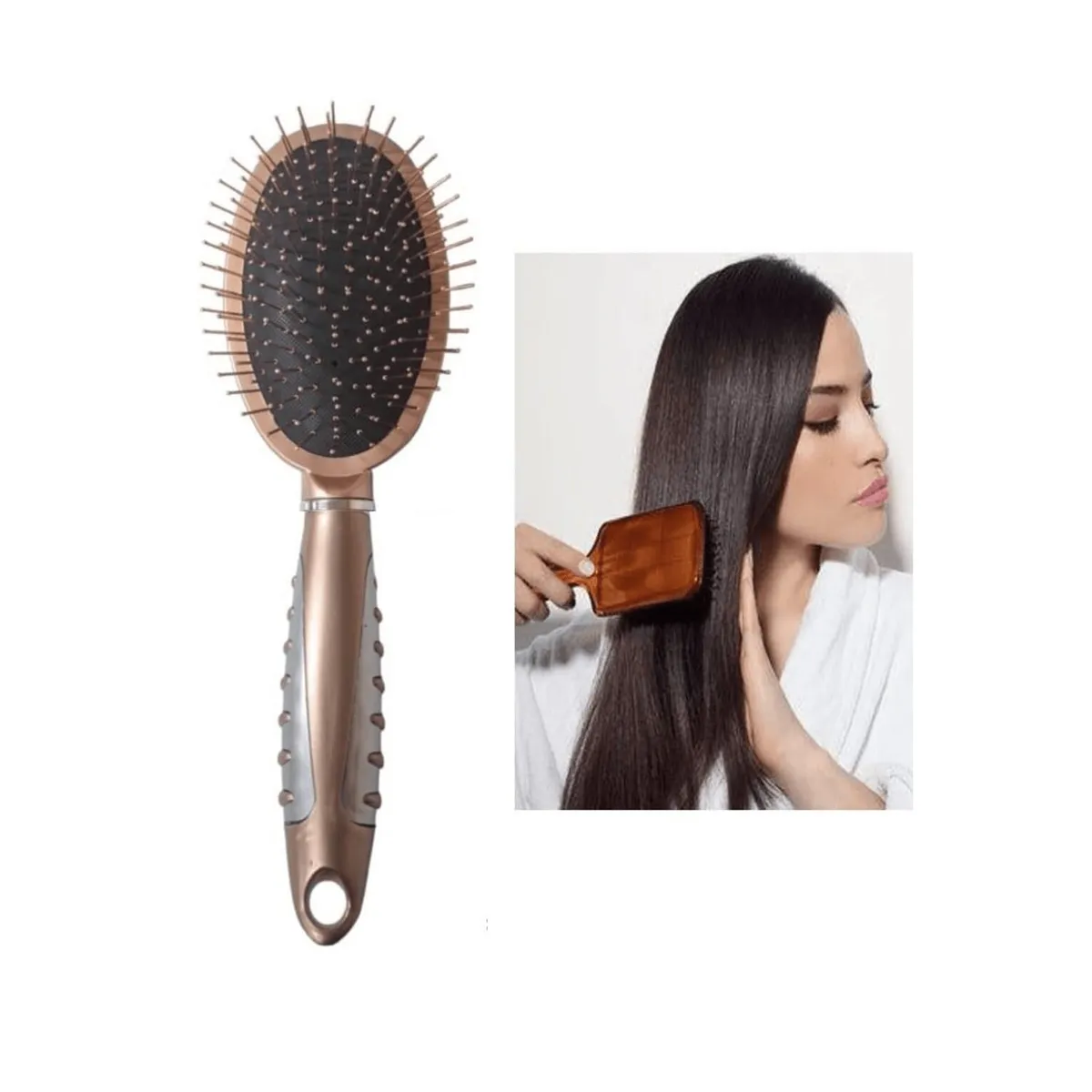 GENERICO - Cepillo Cabello en Cobre Anti Frizz