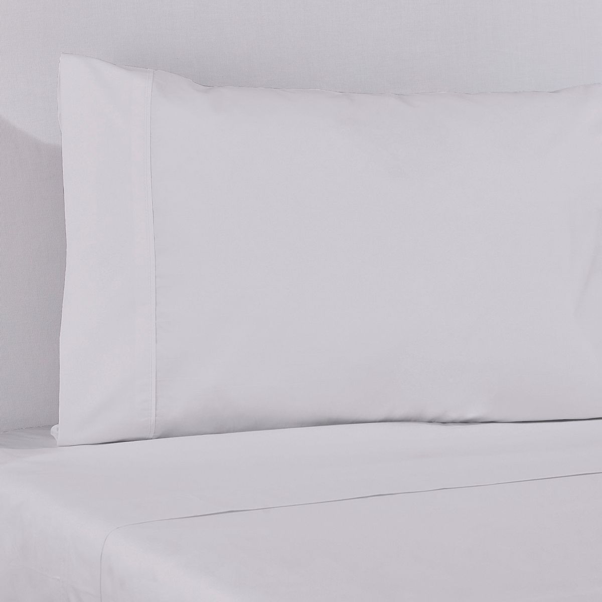 NINA HERRERA - Sábana Básica Lisa Gris Perla 220 Hilos 2 Plazas