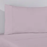 Sábana Básica Lisa Malva 220 Hilos Super King