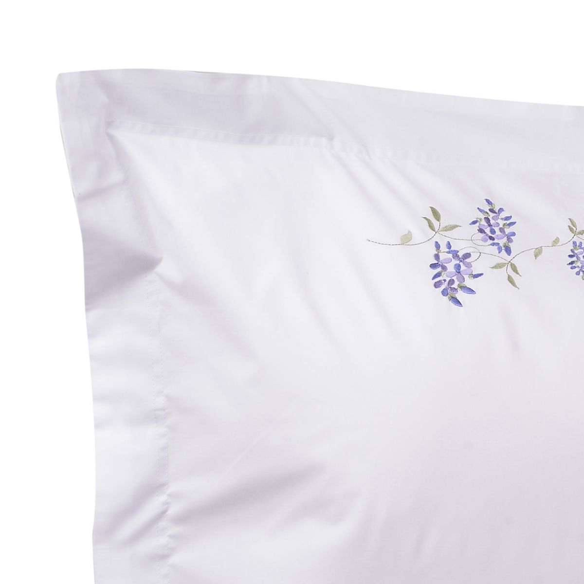 NINA HERRERA - Set Fundas Bordada Enredadera Lila 220 Hilos 50x70cm