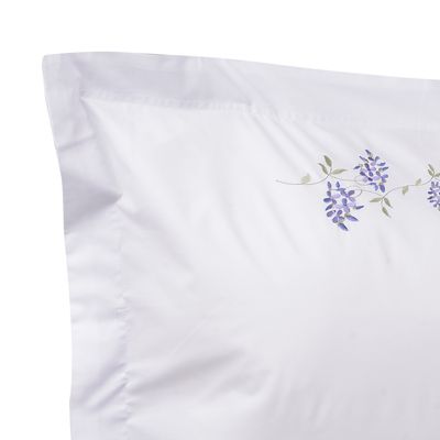 Imagen 2 del producto Set Fundas Bordada Enredadera Lila 220 Hilos 50x70cm