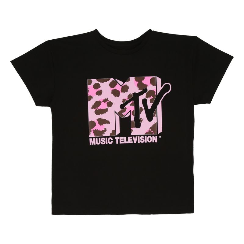 MTV - POLERA MTV PINK LEOPARD