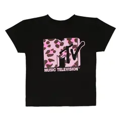 MTV - POLERA MANGA CORTA NEGRO