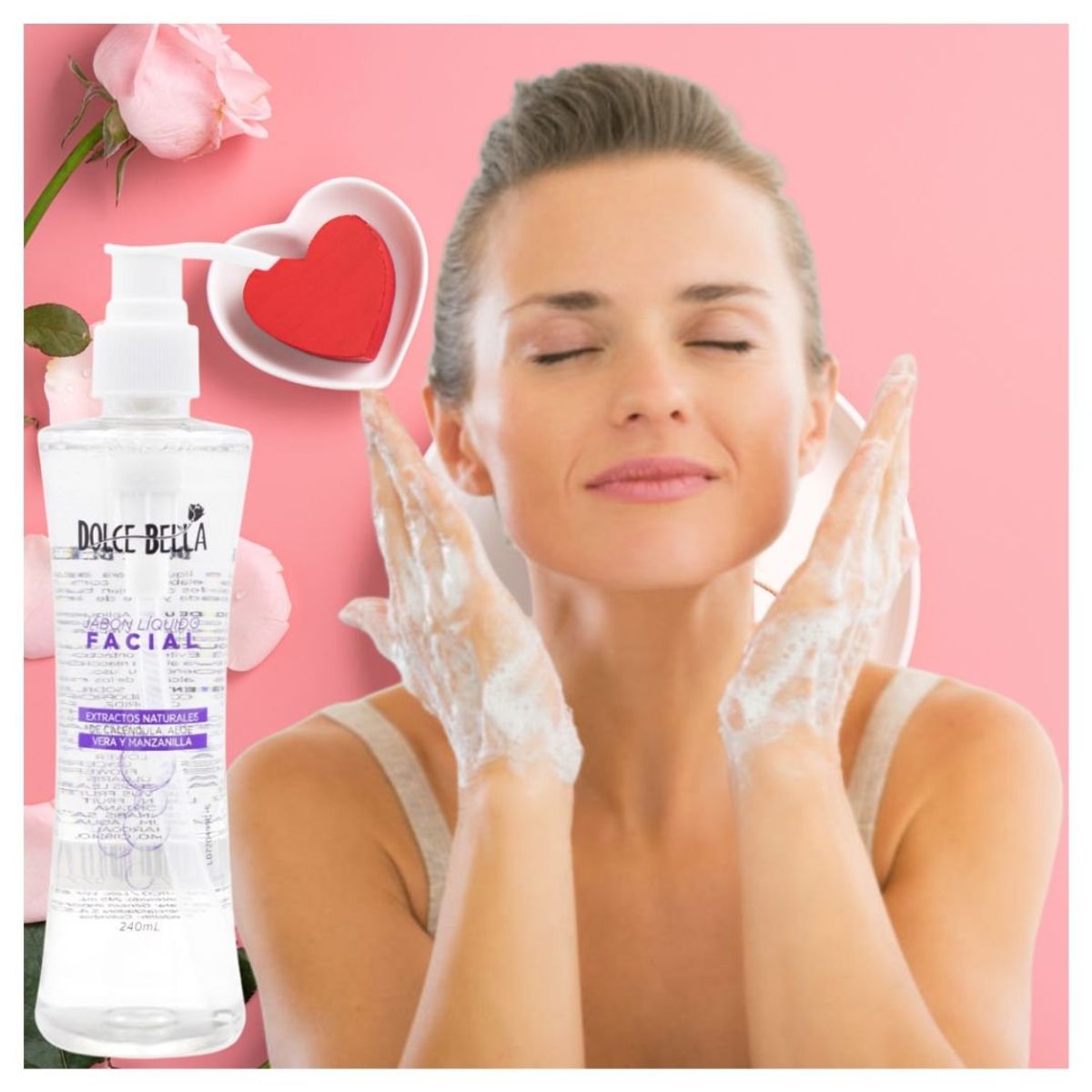 DOLCE BELLA - JABON FACIAL LIQUIDO DOLCE BELLA