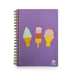 VILLAGE - Cuaderno diseño Helado Lila espiral 80 hojas