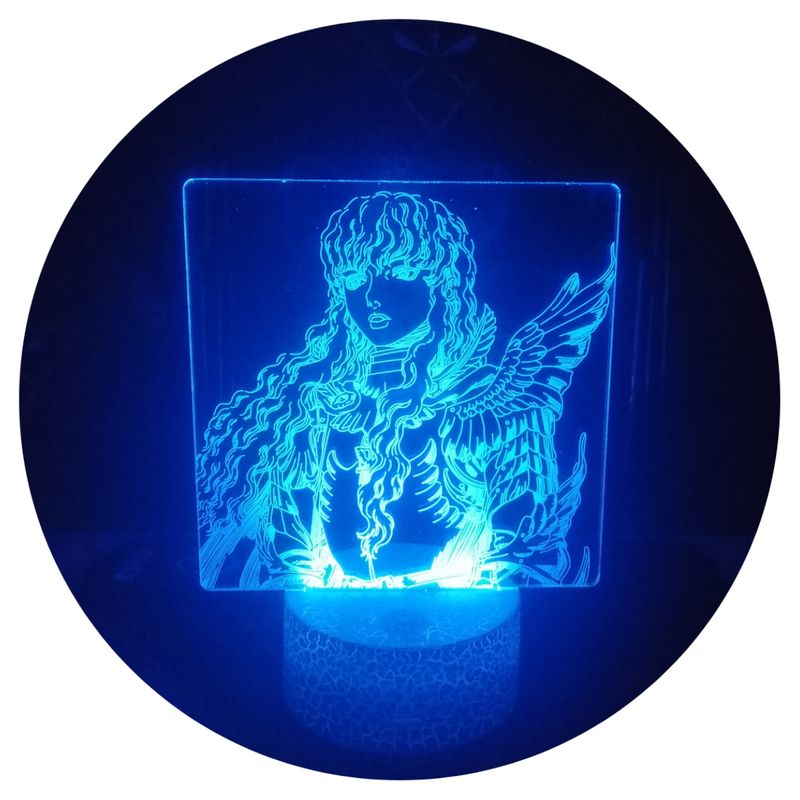 3DILUTION - Lámpara 3d ilusión Griffith Berserk Base Agrietada