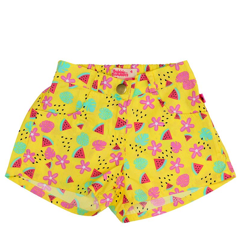 BUBBLE GUMMERS - SHORT NIÑA BUBBLEGUMMERS ELEVATED NATURE YELLOW