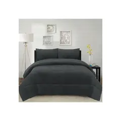 CHANTILLY - Cubrecama Corduroy Termico 2p - Gris Acero