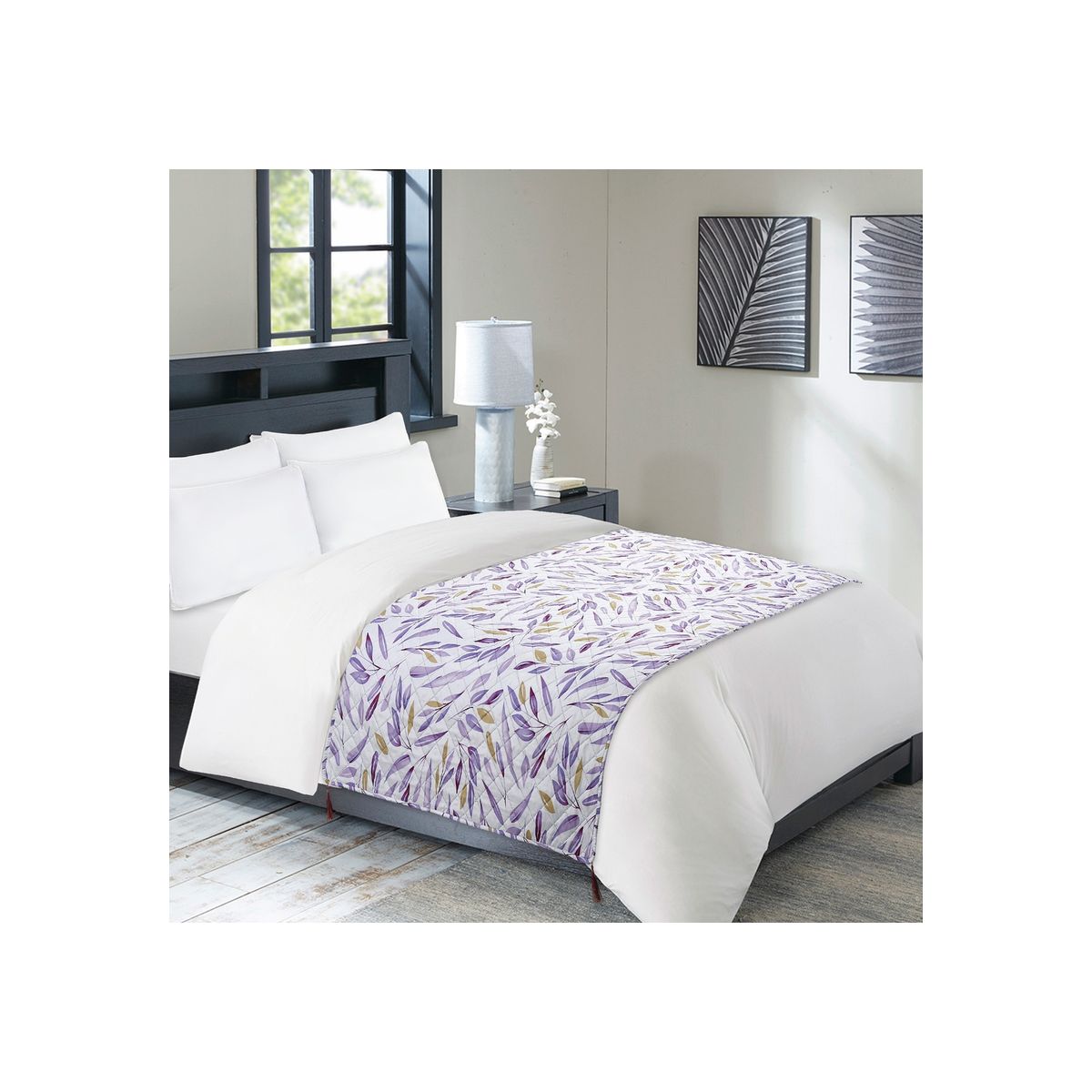 CHANTILLY - Piecera Microfibra Hojas De Invierno 100x200cm CHANTILLY