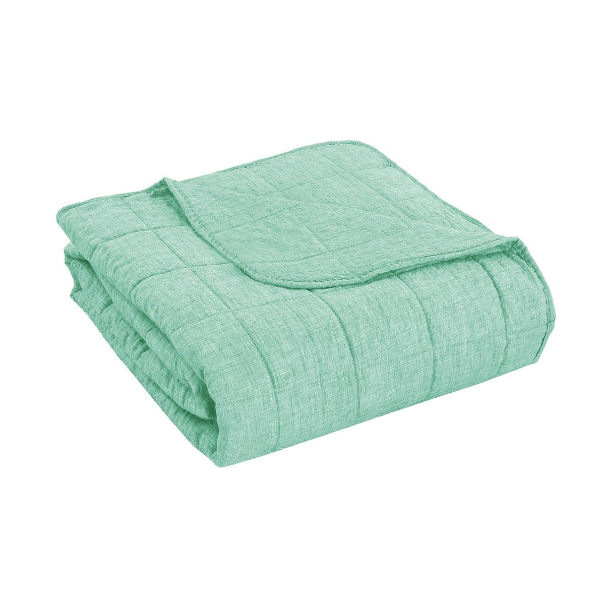 CHANTILLY - Cubrecama Polilino Bordado 1.5 Plazas Turquesa CHANTILLY