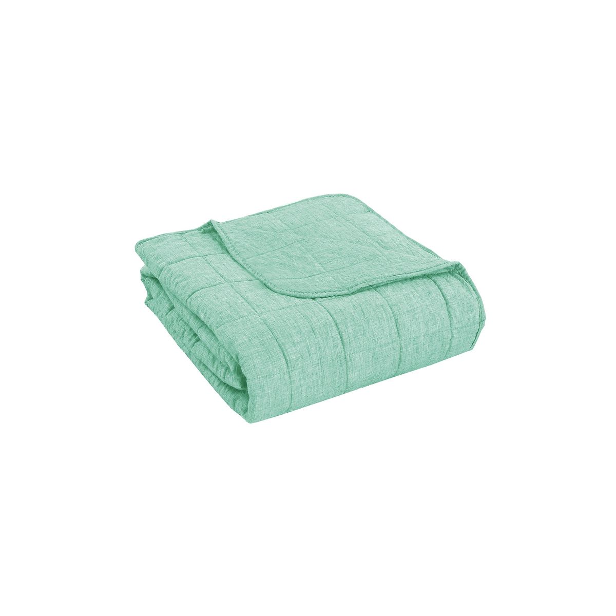 CHANTILLY - Cubrecama Polilino Bordado 1.5 Plazas Turquesa CHANTILLY