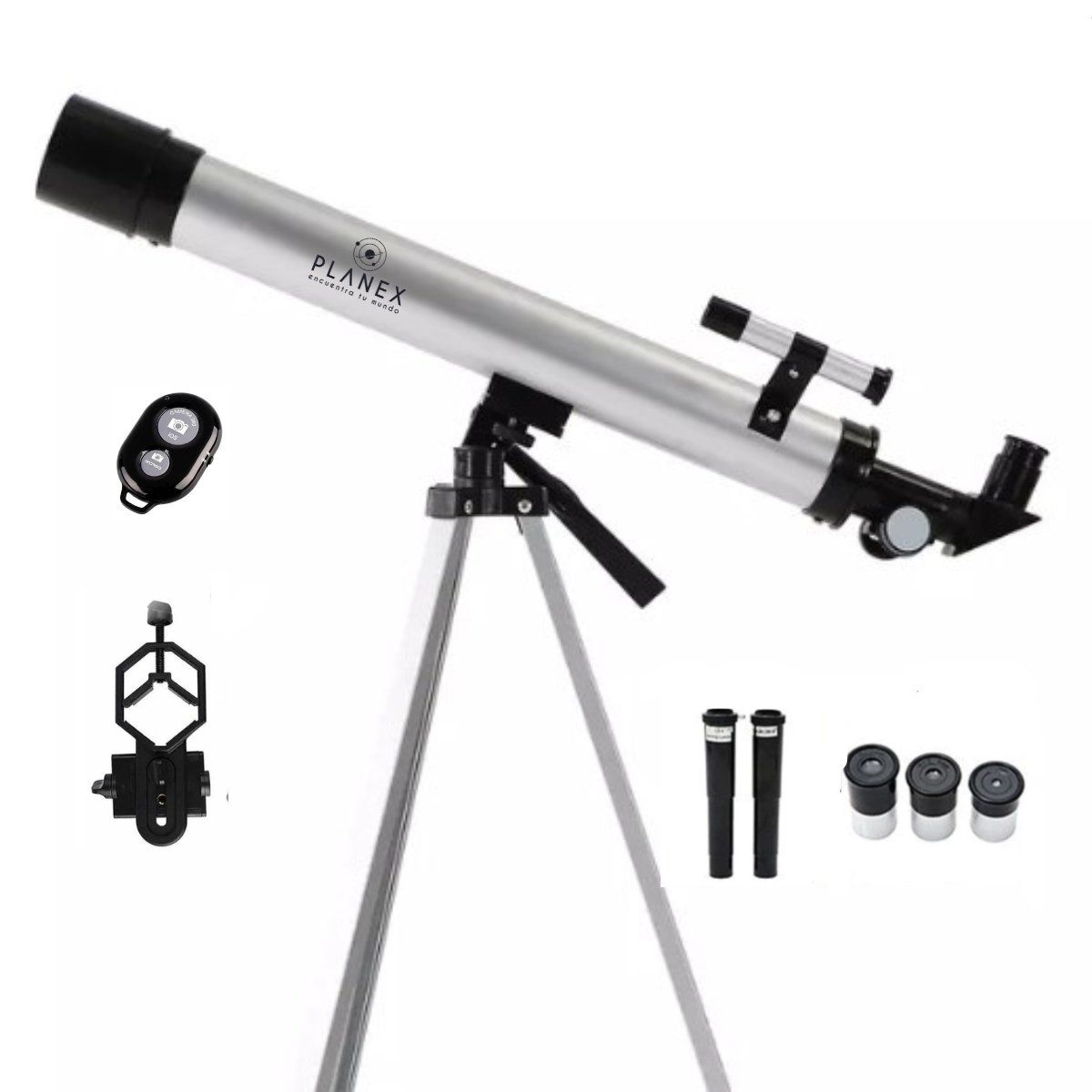 PLANEX - Telescopio Astronómico Monocular F70060 Planex + Soporte