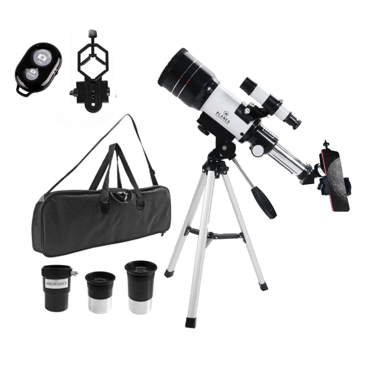 PLANEX - Telescopio Astronómico Monocular F40070 Planex Con Soporte