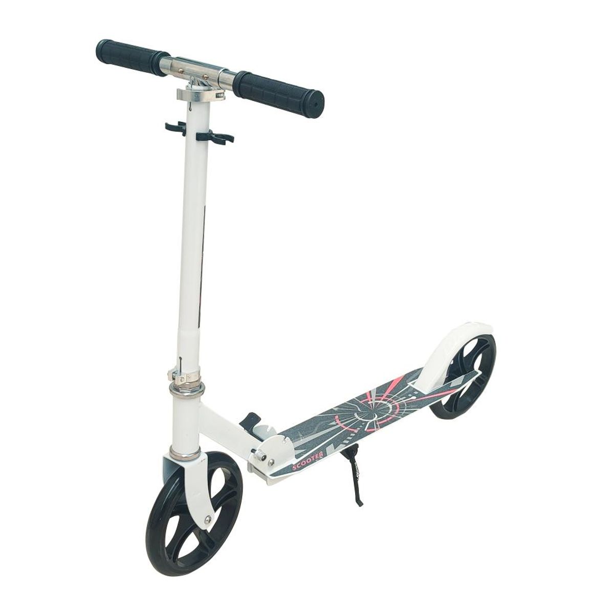 DETODOYMAS - Scooter Metalico 2 Ruedas Niño/a Calidad 200mm - Blanco