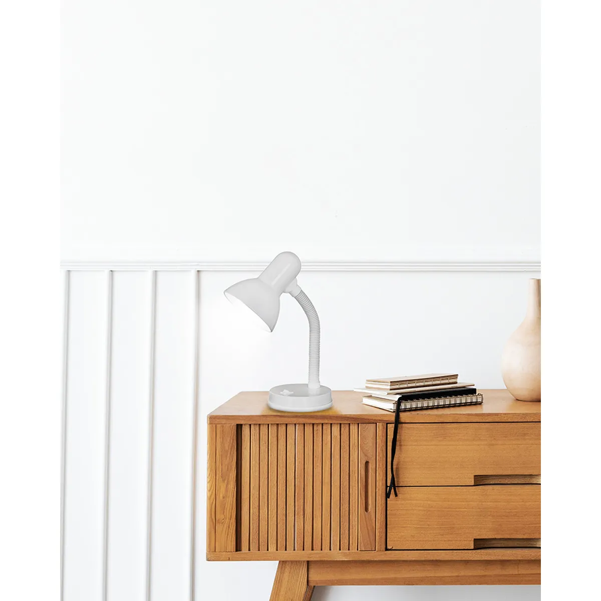 EGLO - Lámpara Escritorio E27 Basic Blanco 9229