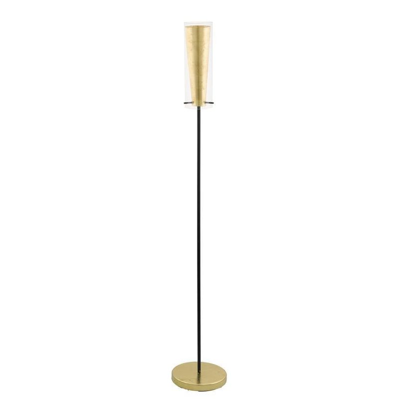 EGLO - Lámpara Pie E27 Pinto Gold Oro Negro 97655