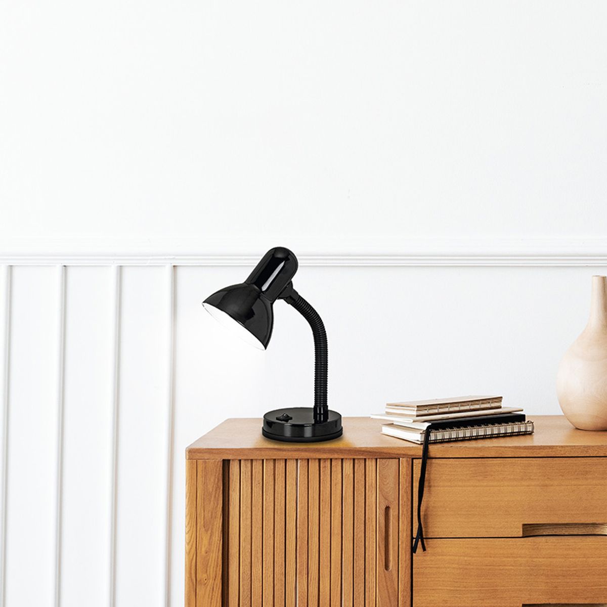 EGLO - Lámpara Escritorio Basic Acrílico Negro 40w E27 Cod9228