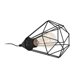 EGLO - Lamparas Sobremesa E27 tarbes Negro 94192