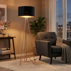 EGLO - Lámpara Pie E27 Camporale Cobre 39229