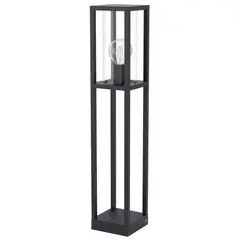 EGLO - Lámpara Pie E27 Cascinetta Negro 98715