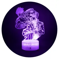 3DILUTION - Lámpara 3d ilusión Jotaro Kujo Jojos Base Agrietada