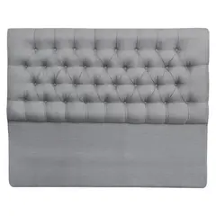 VINTAGE MOBEL - Respaldo de cama Super King Lino Gris Plata