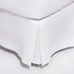 NINA HERRERA - Faldón Básico Espiga Blanco 220 Hilos Super King